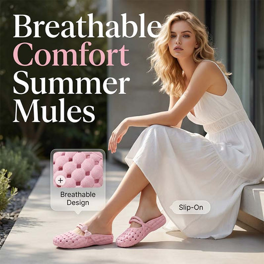⏳Limited-time 50% off⏰Women's Closed-Toe Breathable Mules🥿