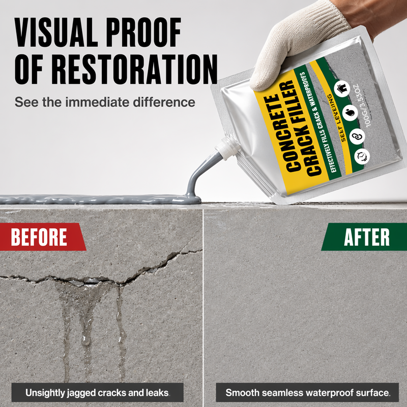 Waterproof Concrete Crack Filler & Sealant