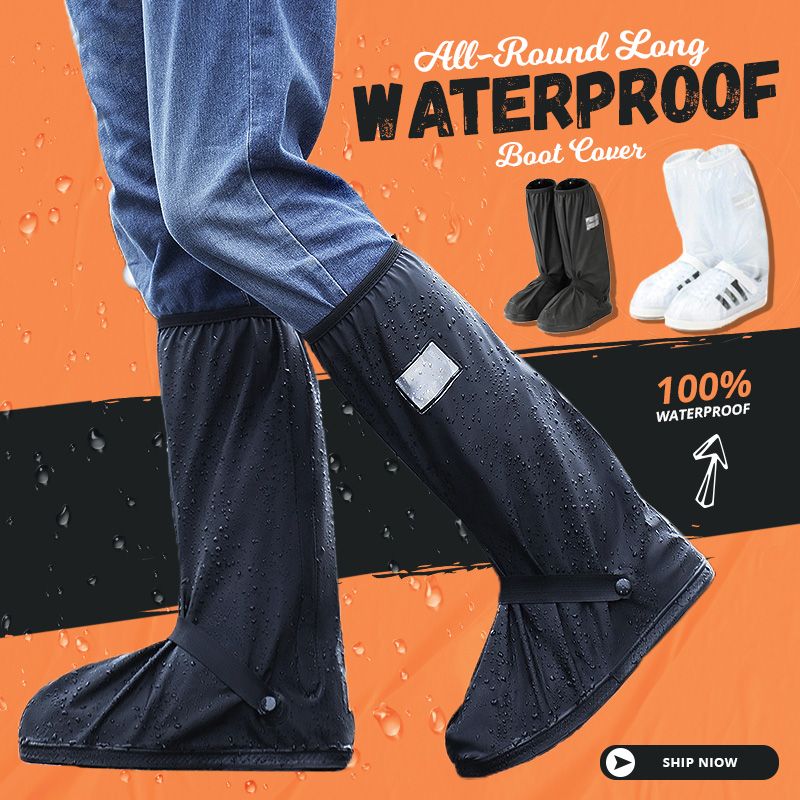 🌧️ Reusable Waterproof Boot Covers for Rain, Mud & Snow