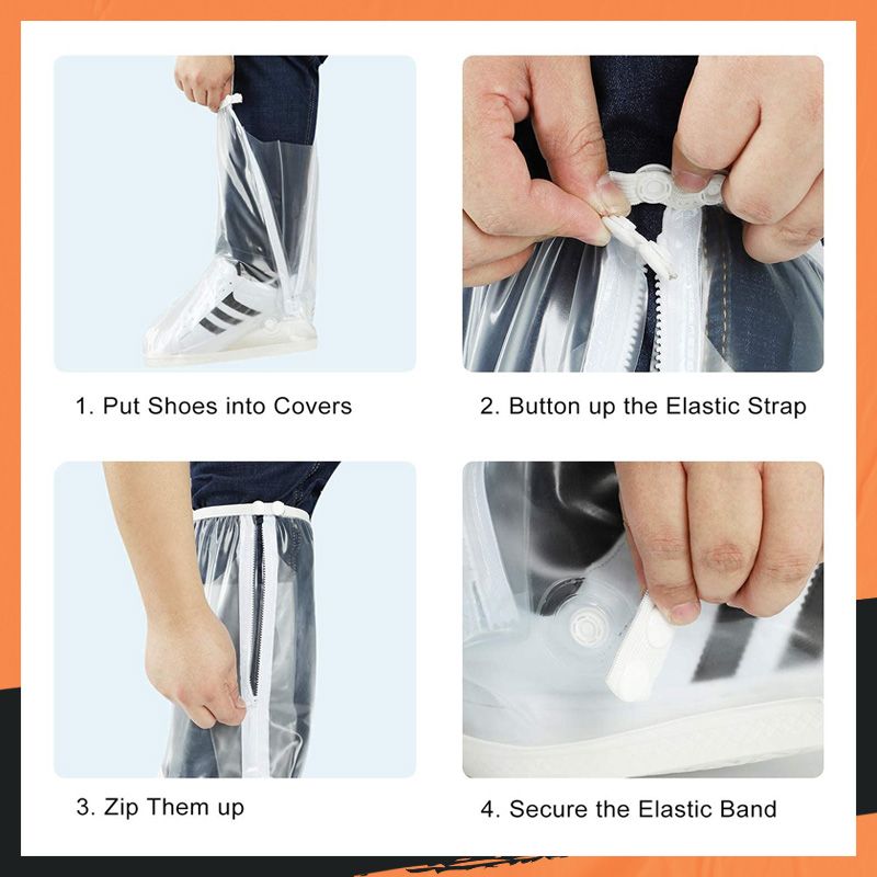 🌧️ Reusable Waterproof Boot Covers for Rain, Mud & Snow