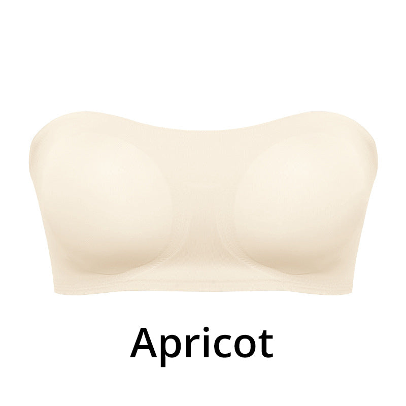 Women's Strapless Wireless Bra with Side Closure