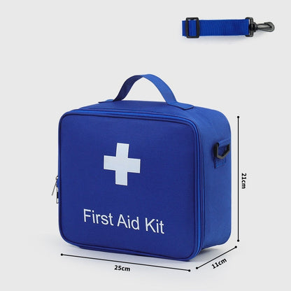 Portable Large Capacity First Aid Bag with Shoulder Strap