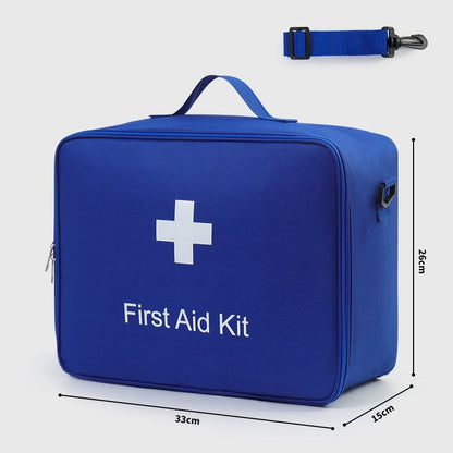 Portable Large Capacity First Aid Bag with Shoulder Strap