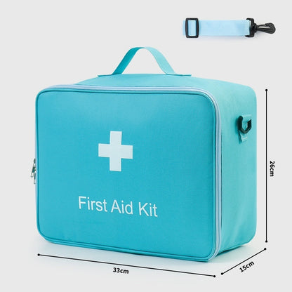 Portable Large Capacity First Aid Bag with Shoulder Strap
