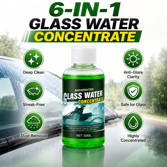 🥳2026 HOT SALE🥳💞50K+ SOLD! 💧✨ 50% OFF! Glass Concentrate – 10ml makes 1L, cuts bugs & grime, streak-free.  🚗💪