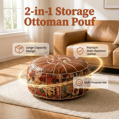 Multifunctional Storage Ottoman Pouf