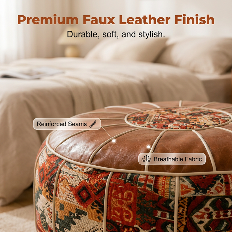 Multifunctional Storage Ottoman Pouf