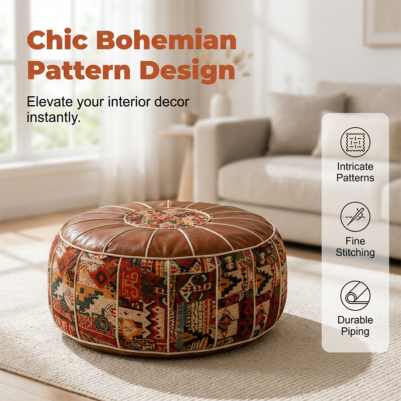 Multifunctional Storage Ottoman Pouf