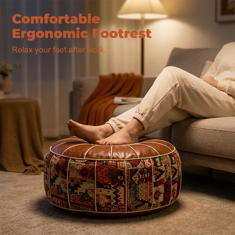 Multifunctional Storage Ottoman Pouf