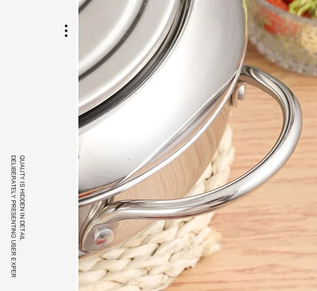 🎁2026 New Arrivals 50% OFF💥201 Stainless Steel Tempura Fryer Pot – Thermometer, Drain Rack, Deep‑Body ✨