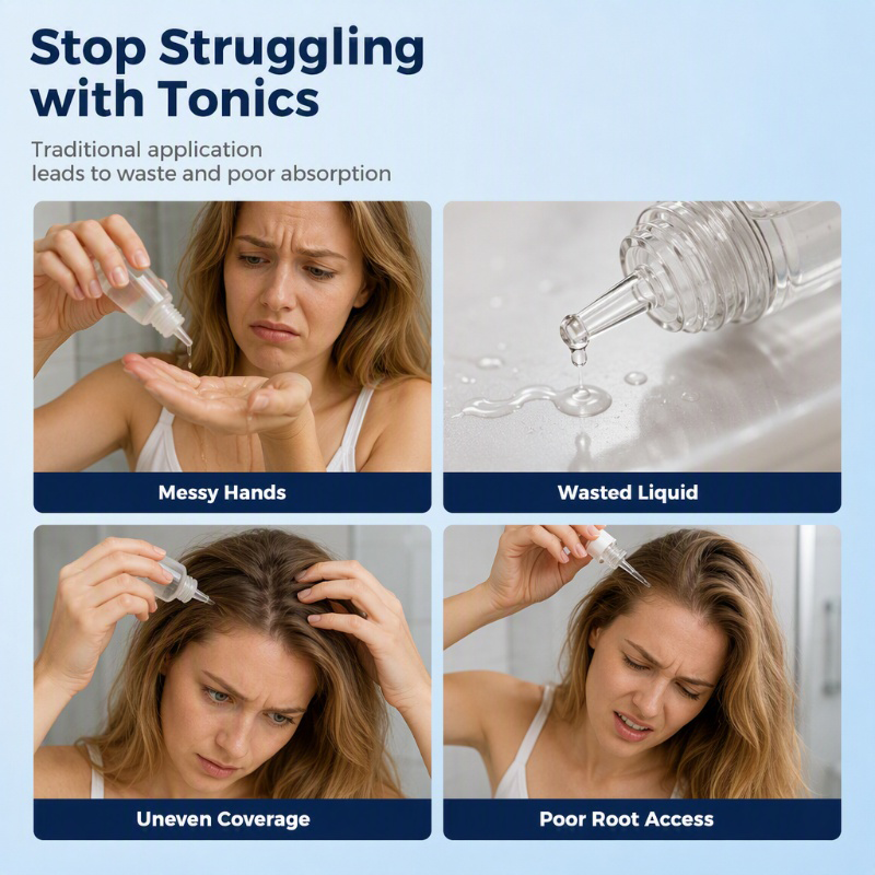 Transparent Hair Oil Applicator Comb