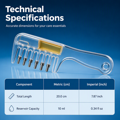 Transparent Hair Oil Applicator Comb