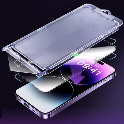 HD Screen Protector for iPhone Series - Auto-Dust Removal Installation