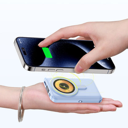 📱Magnetic Power Bank With Stand & Cable