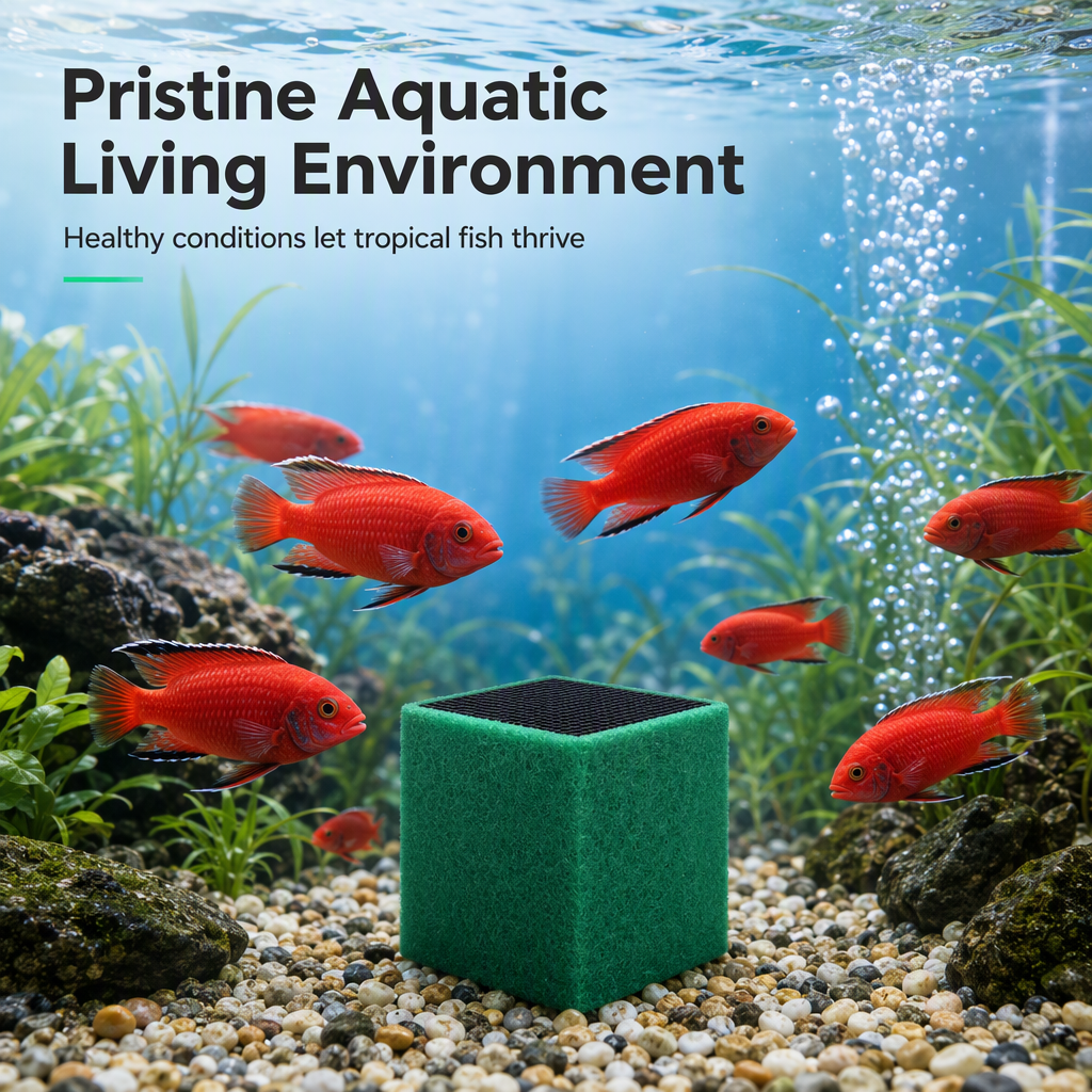 🥳2026 HOT SALE🐠💧 50% OFF! Activated Carbon Filter Cube – honeycomb filtration clears cloudy water, removes odors. Anti-crumble block for crystal-clear aquarium! 🛡️✅