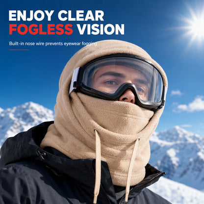 3-in-1 Winter Hat Windproof Thermal Neck Face Ear Warmer, Winter Balaclava for Men Women, Outdoor Ski Cycling Warm Face Cover, Cold Weather Thick Fleece Headwear