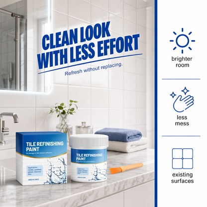 White Tile Refinishing Paint with Brush