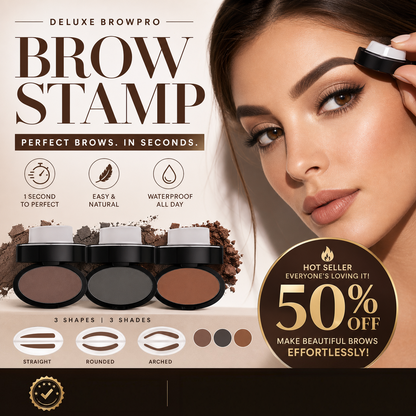 🥳2026 HOT SALE💞✨ 50% OFF! Eyebrow Stamp Powder with Brush – Press & go, perfect brows in seconds. Waterproof, 24h wear, no salon needed. A beauty game‑changer! 💄🌸（副本）